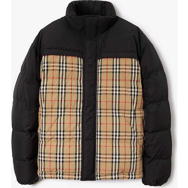 Burberry Men's Reversible Down Jacket in Black | Size Medium | 8079296143654 Color A7028 (M)