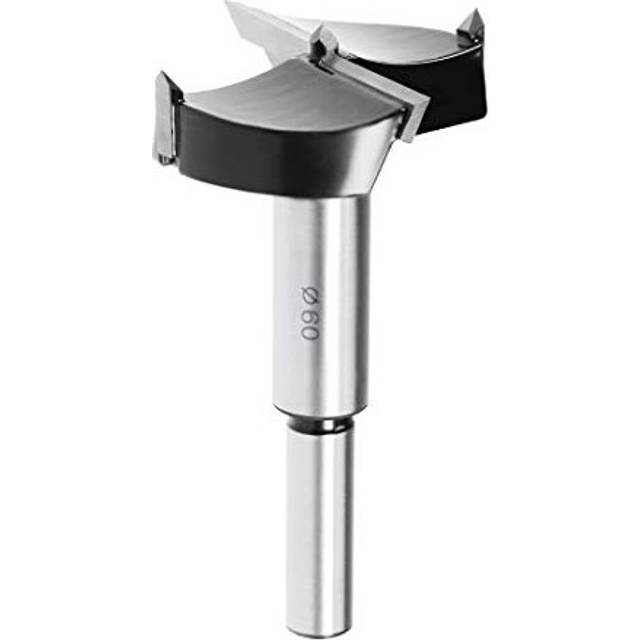 Forstner Drill Bits 60mm Tungsten Carbide Wood Hole Saw Auger Opener Woodworking Hinge Hole Drilling Boring Bit Cutter Black Silver Tone