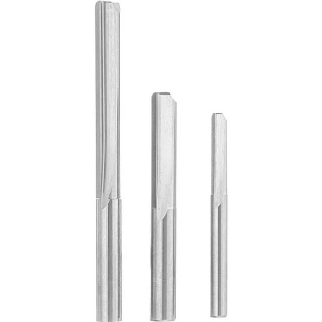 (F) 4mm Shank Double Flute Milling Cutter Straight Groove Tungsten Steel Engraving Cutter for CNC Engraving Machine Tools -VARS