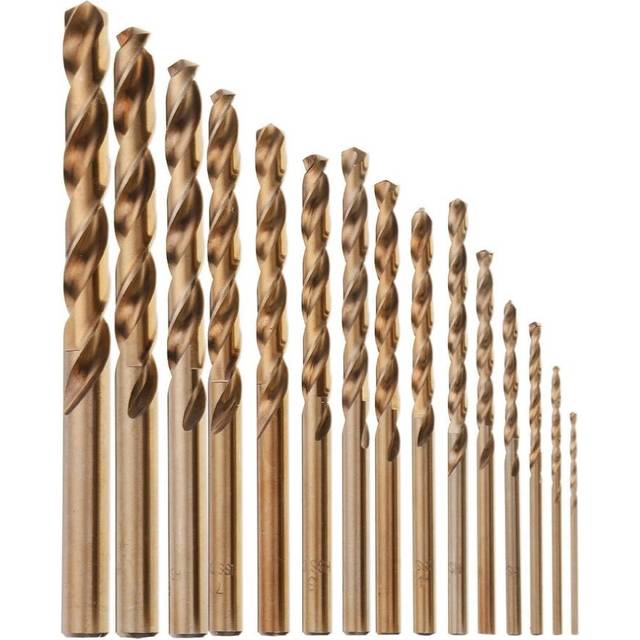 15pcs 1.5-10mm HSS M35 Cobalt Twist Drill Bit for Metal Stainless Steel Aluminium Copper