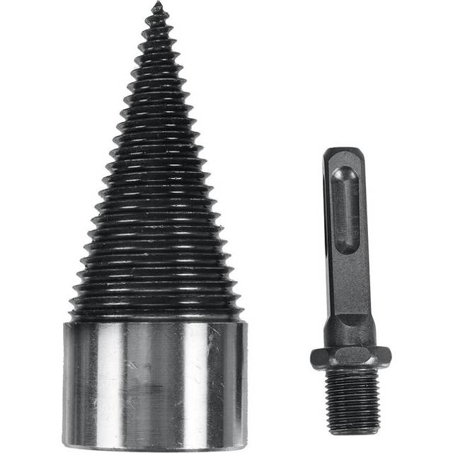 (A:ÂSquareÂHandle) 32mm Firewood Splitter Machine Drill Bit Wood Cone Punch Driver Square Round Hex Shank Drill Bit Split Drilling wood working Tool