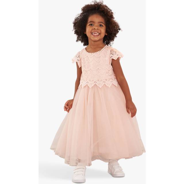 Lace Bodice Dress | Blush Pink Flower Girl Dress | Angel & Rocket / 2 yrs - Multi