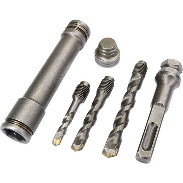 (SDS Plus Shank(Round), 6/8/10mm Set) Electric Hammer Extension Rod Expansion Punch Hammer Drill Lock Fastener Installation Drilling Set