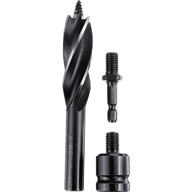 (20mm) Woodworking Support Point Drill Bits Kit Electric Wrench Hexagonal/Four-Slot Shank Tapper Deep Hole Drill