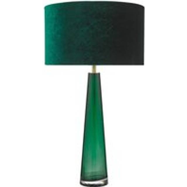 dar lighting SAM4224 Samara 1 Light Table Lamp Green Glass Base Only