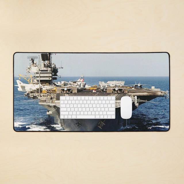 Desk Mat USS SARATOGA (CV-60) SHIP'S STORE Large Gaming Mouse Pad 35x16 inch