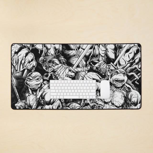 Desk Mat NINJA TURTLE POSTER Large Gaming Mouse Pad 35x16 inch
