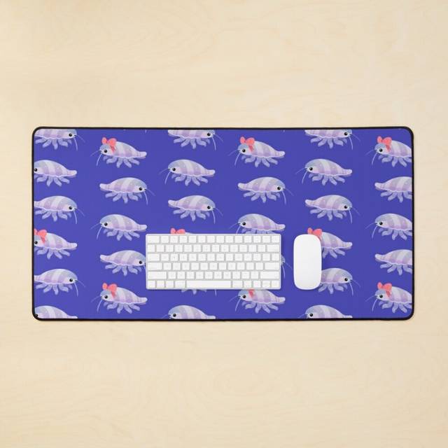 Desk Mat Ribbon giant isopod Large Gaming Mouse Pad 35x16 inch