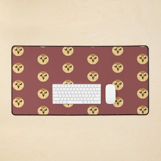 Desk Mat Hooty owl house Large Gaming Mouse Pad 35x16 inch