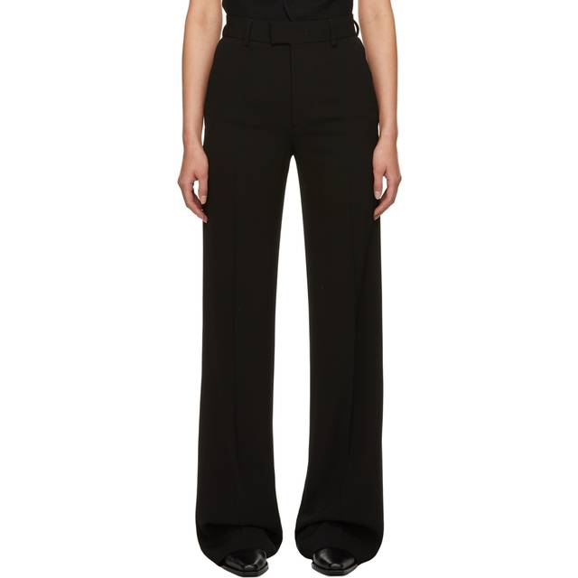 ANN DEMEULEMEESTER WOMAN BLACK TROUSERS