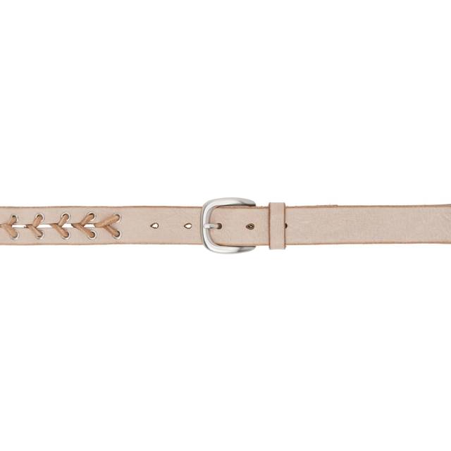 OUR LEGACY Beige Corset Belt - ARENA BEIGE LEATHER - cm 70