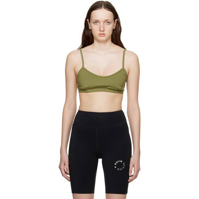 7 DAYS Active Light Yoga Bra Olive - L Olive