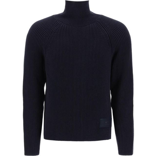 AMI Paris Navy Rib Turtleneck - NIGHT BLUE.430 - XL