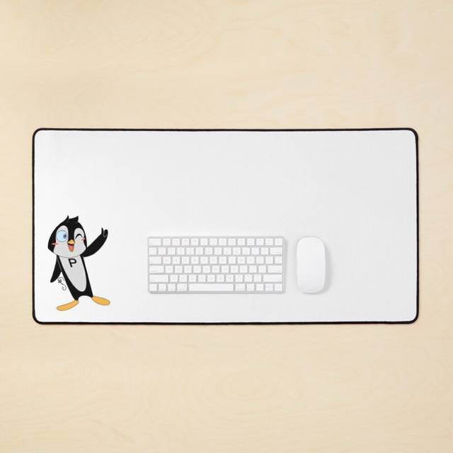 Desk Mat Tucker The Procare Penguin!! Large Gaming Mouse Pad 35x16 inch