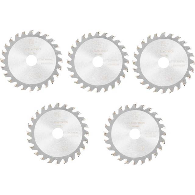 Drillpro 5pcs 85mm Saw Blade 24 Teeth 15mm Bore Circular Cutting Disc Woodworking Tool