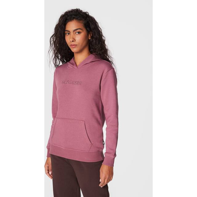 Skechers Signature Pullover Hoodie Mauve Size Small Female