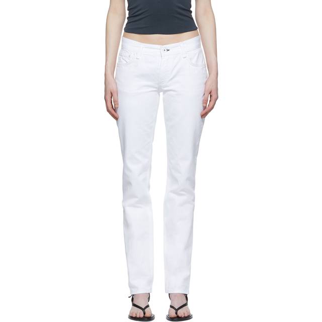 rag & bone Piper Bright White Low-Rise Straight Jean