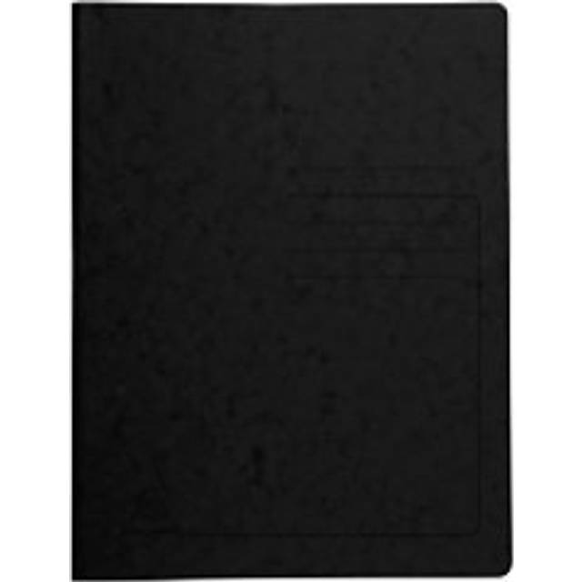 Exacompta Metal Spring File 240221E Black Mottled Pressboard Pack of 25