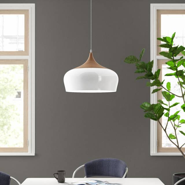 Dar Lighting Group Dar GAU8602 Gaucho 1 Light Pendant White Large