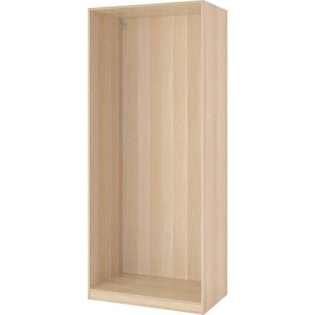 PAX Garderobsstomme, vitlaserad ekeffekt, 75x35x201 cm