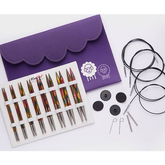 KnitPro Utbytbara rundstickningsstickor Deluxe Set, Symfonie, 3.50-8.00mm