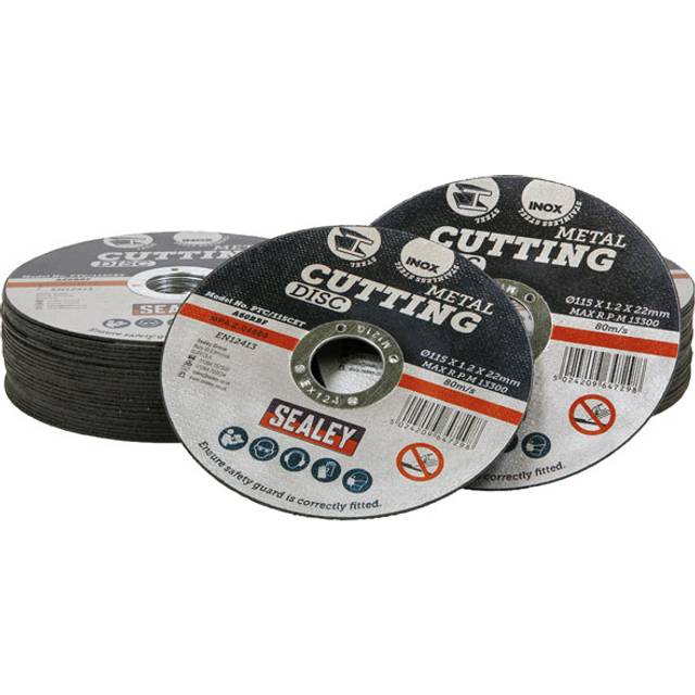 Sealey Metal Cutting Disc 115mm 1.2mm Pack of 50