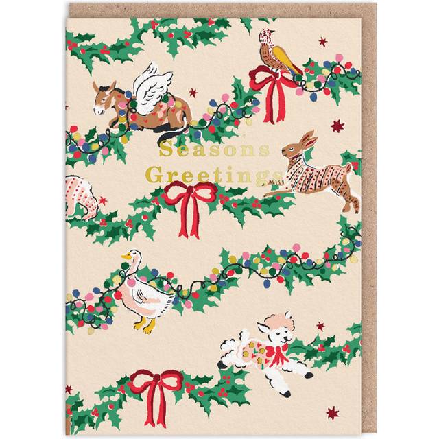 Cath Kidston Festive Animals Christmas Card