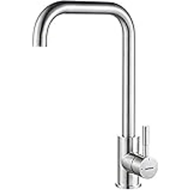 GRIFEMA Faucema Irismart - Kitchen Faucet with 360 ° aimed, Sink Mixer, Steel