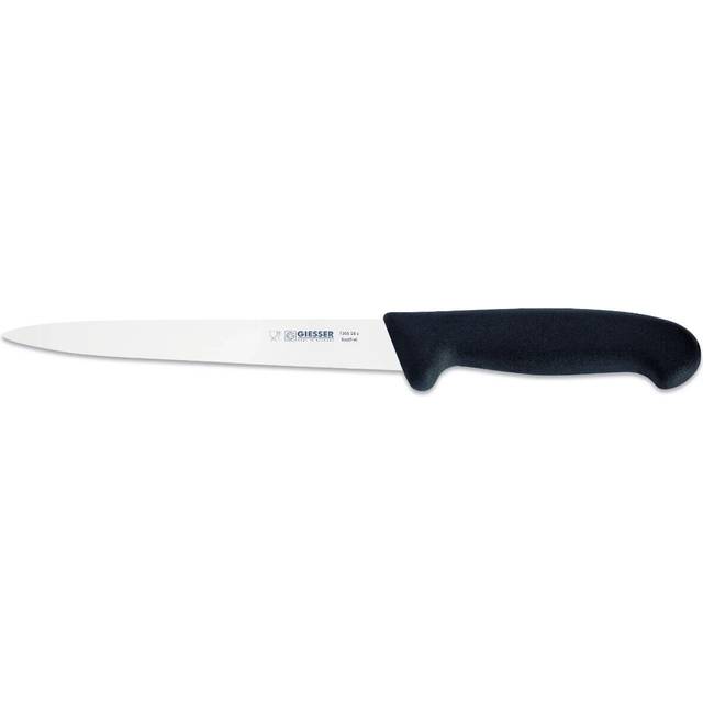 Giesser Since 1776 - Made in Germany - Filetkniv, Basic Black, 18 cm blad, halkfritt grepp, diskmaskinssäker, rostfritt