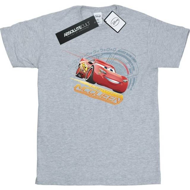 Lightning McQueen Cotton T-Shirt - Grey - 9 Years