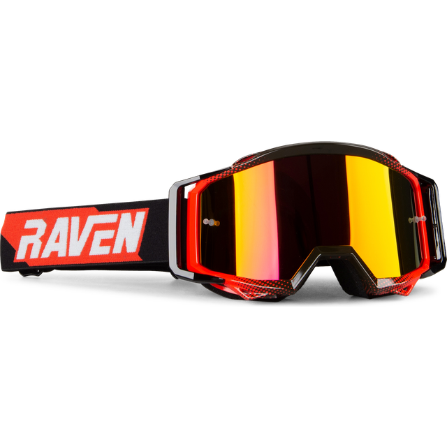 Raven Sniper Double Lens Crimson Echo MX Goggles Red Mirror