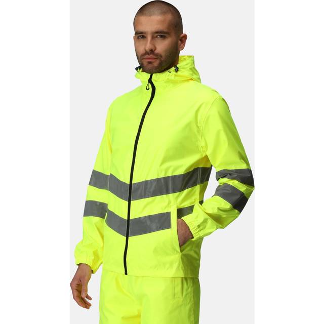 Regatta Mens Hi Vis Pro Packable Waterproof Workwear Jacket 3XL - Chest 49-51' (124.5-129.5cm)