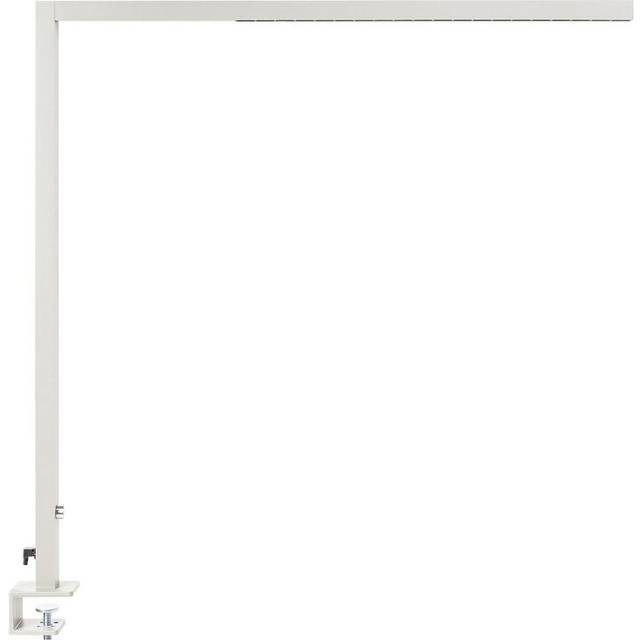 Beliani LED Clamp-On Desk Lamp VOLANS with Dimmer Metal Silver, Silver