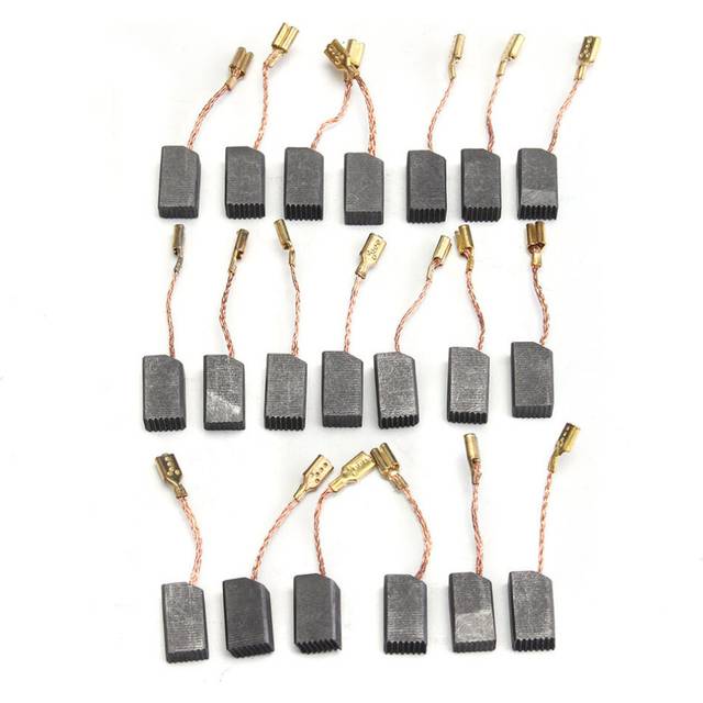 20Pcs Motor Carbon Brushes 13.6x7.8x6.1mm Carbon Brush for Dewalt 100mm Angle Grinder