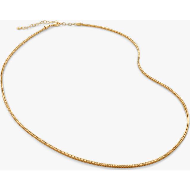Monica Vinader Womens Yellow Gold Juno Fine 18ct Gold-plated Vermeil Recycled Sterling-silver Chain Necklace - YELLOW GOLD