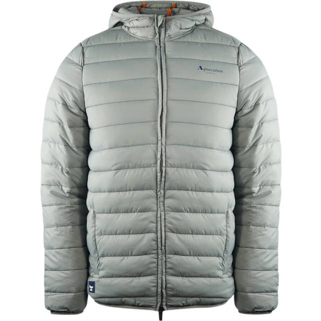 Aquascutum Mens London Logo Grey Active Hoodie Jacket Polyamide - Size Small