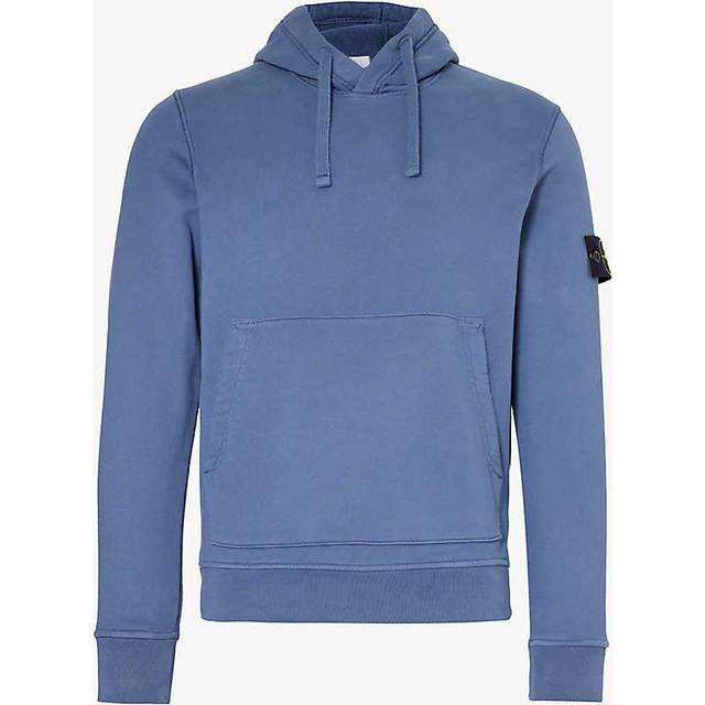 STONE ISLAND Compass Fleece Hoodie - Blue