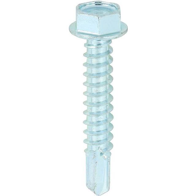 Self-Drilling Light Section Silver Screws - 12 x 1 1/4 - Timco