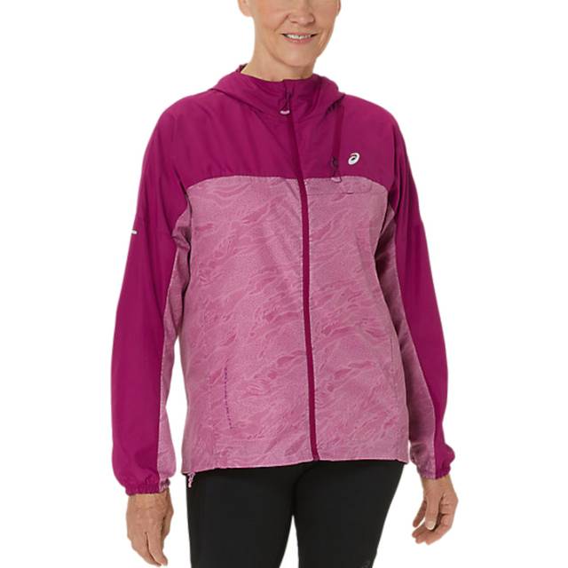 Asics Women's Fujitrail Packable Windbreaker Soft Berry/Blackberry, XS