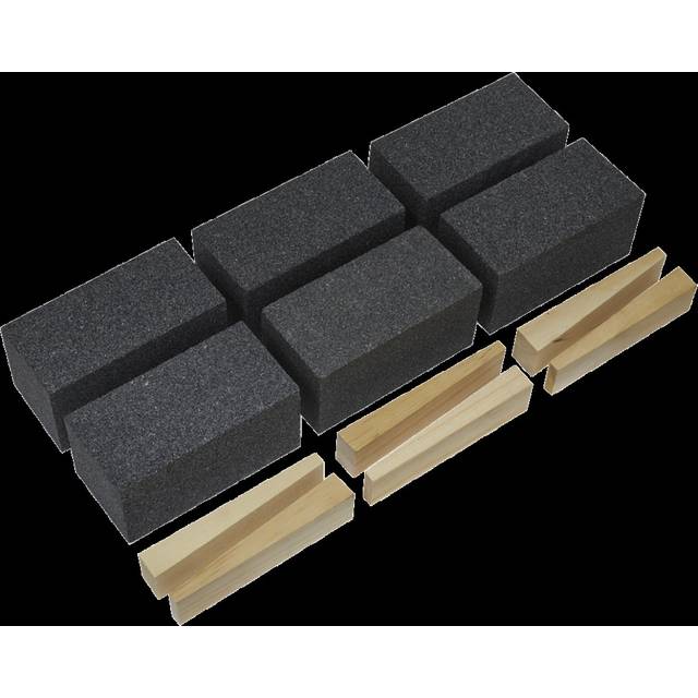 Sealey 50mm x 100mm Floor Grinding Block Set 12g Pack of 6