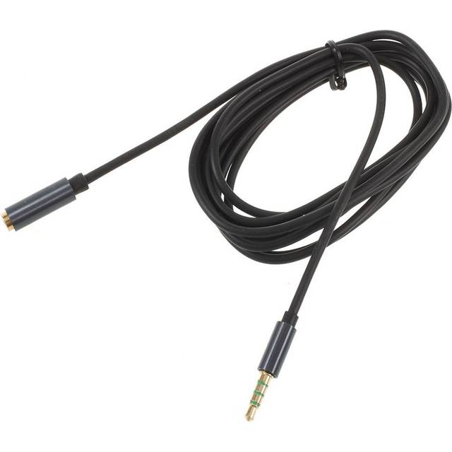 Ljudkabel förlängningssladd 1M 3.5mm hankontakt till honkontakt