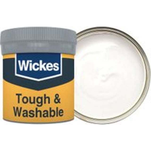 Wickes Tough & Washable Matt Emulsion Paint Tester Pot - Almost White No.100 - 50ml