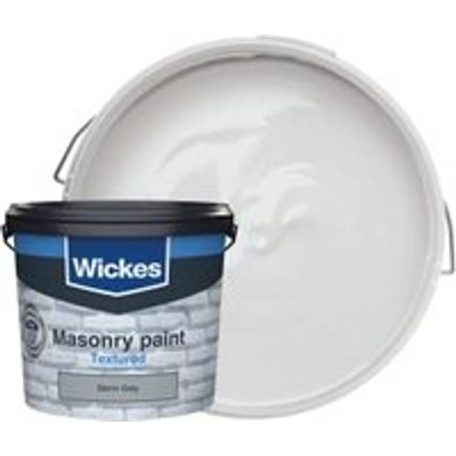 Wickes Textured Masonry Paint - Storm Grey - 5L