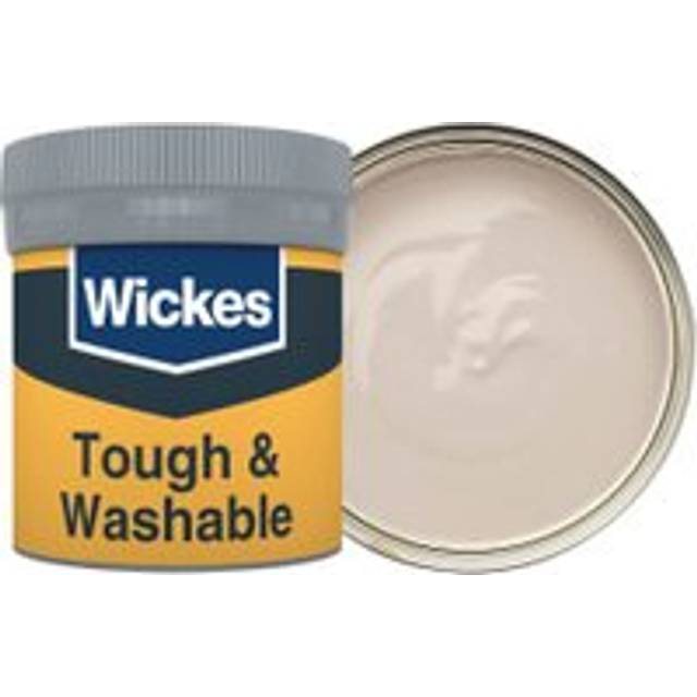 Wickes Tough & Washable Matt Emulsion Paint Tester Pot - Chalk White No.130 - 50ml