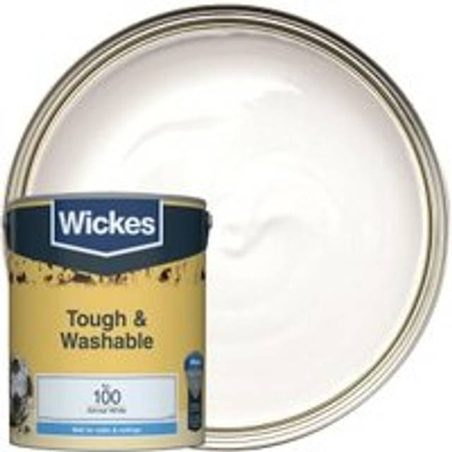Wickes Tough & Washable Matt Emulsion Paint - Almost White No.100 - 5L