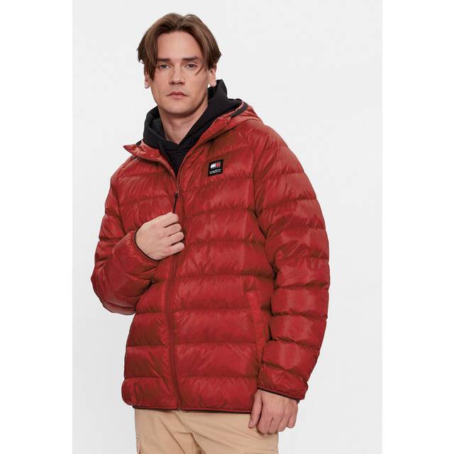 Tommy Hilfiger, Jacka, Herr, M, Polyester, Röd Huva Jacka med Logodetalj - red (M)