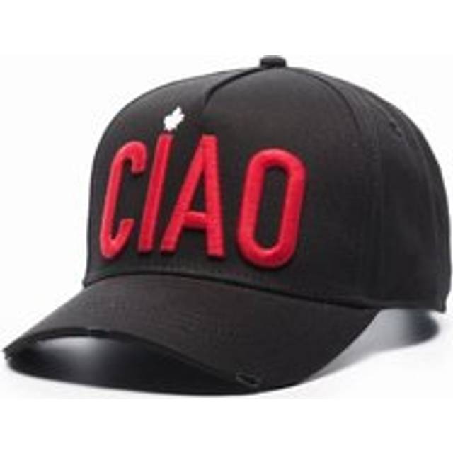 Men's Dsquared2 Ciao Logo-embroidered Cap Black - Size: ONE size