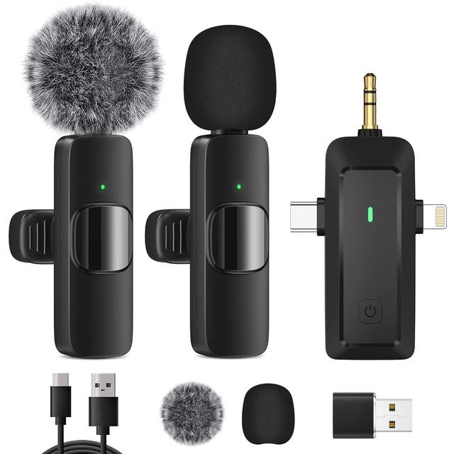 HMKcH Wireless Lavalier Microphone for iPhone - Android Phonecameracom