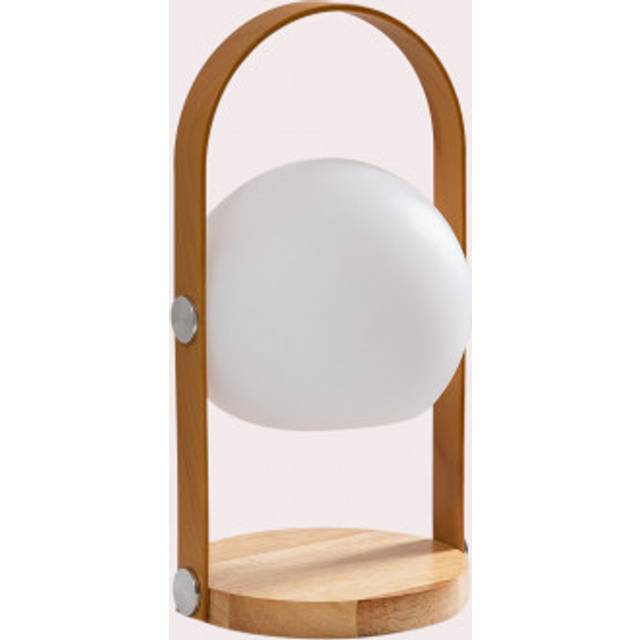 Wireless Garden Led Table Lamp Alop Natural Wood Sklum