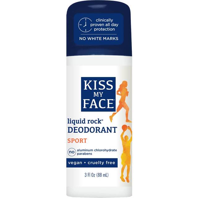 Kiss My Face Liquid Rock Roll-On Deodorant  Sport  Aluminum chlorohydrate Free Deodorant For Women And Men  With Added Willow Bark and Mineral crystal